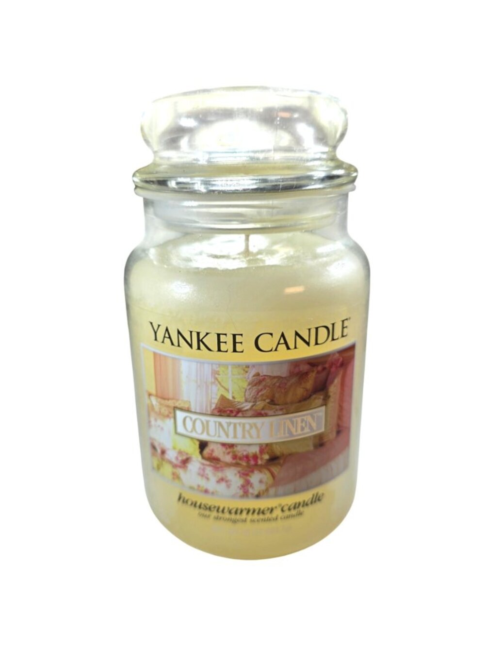 Yankee Candle Country Linen Housewarmer Scented Candle 22 Oz Glass Jar - Picture 2 of 6